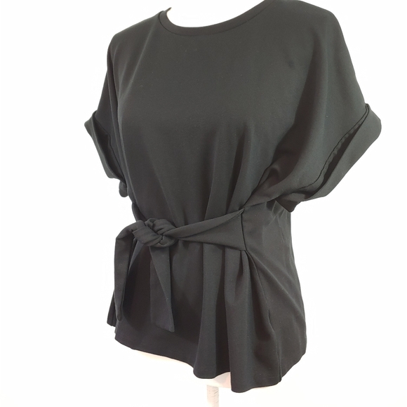 Express Black Belted Top - Size M - Picture 8 of 13